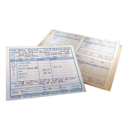 Pro-Lok ProLok: Service Call Dispatch Book PRL-LT430